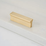 Modern Brass Gold Kitchen Cabinet Edge Handles