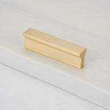 Modern Brass Gold Kitchen Cabinet Edge Handles