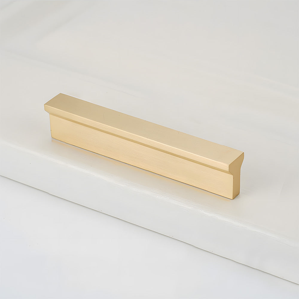 Modern Brass Gold Kitchen Cabinet Edge Handles