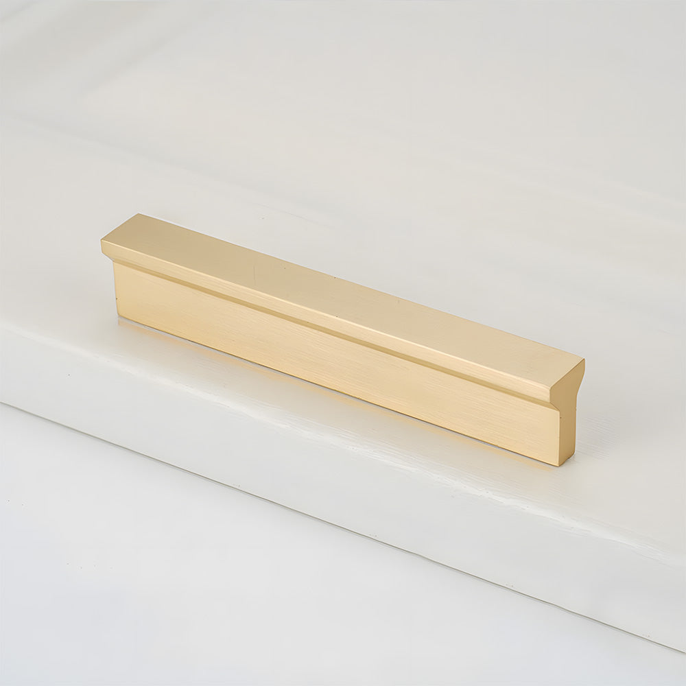 Modern Brass Gold Kitchen Cabinet Edge Handles