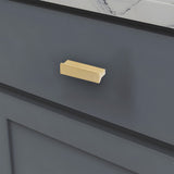 Modern Brass Gold Kitchen Cabinet Edge Handles