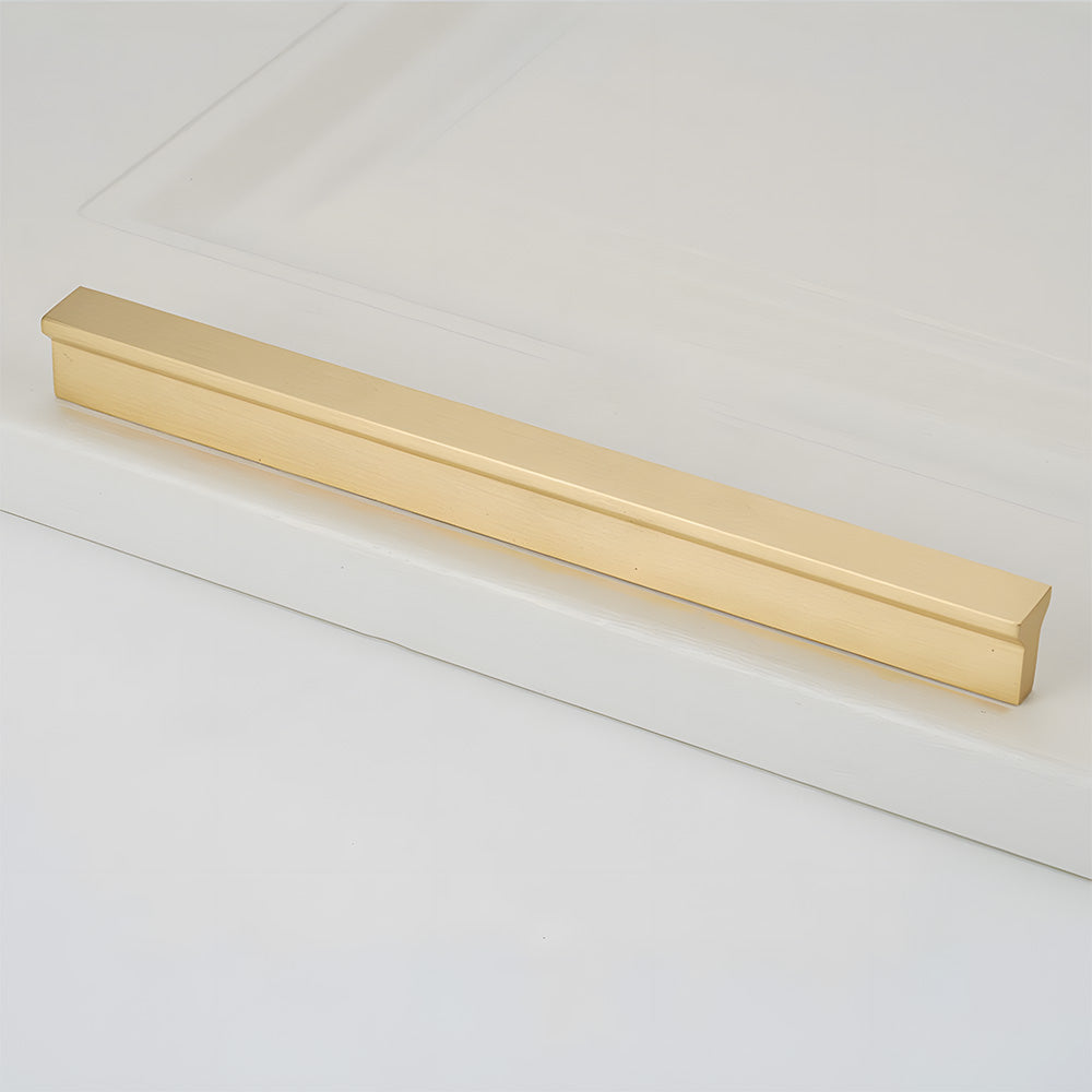 Modern Brass Gold Kitchen Cabinet Edge Handles