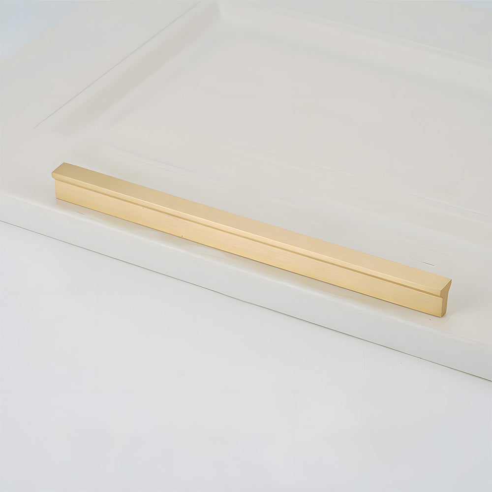 Modern Brass Gold Kitchen Cabinet Edge Handles
