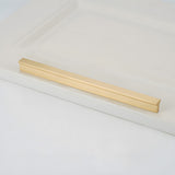 Modern Brass Gold Kitchen Cabinet Edge Handles
