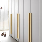 Modern Brass Gold Kitchen Cabinet Edge Handles