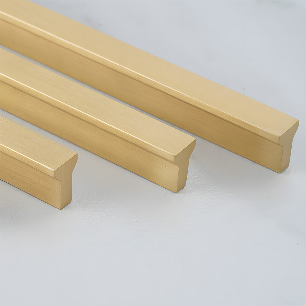 Modern Brass Gold Kitchen Cabinet Edge Handles