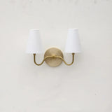 classic 2-light brass