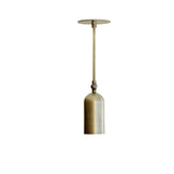 Brass Rod Ceiling Spotlight with Cylinder Shade