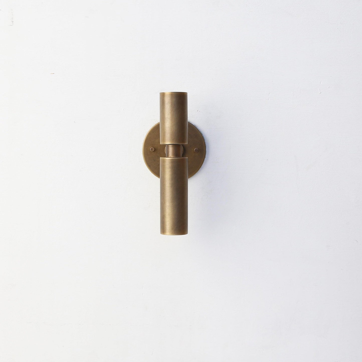 Brass Tube Wall Sconce with Up and Down Light