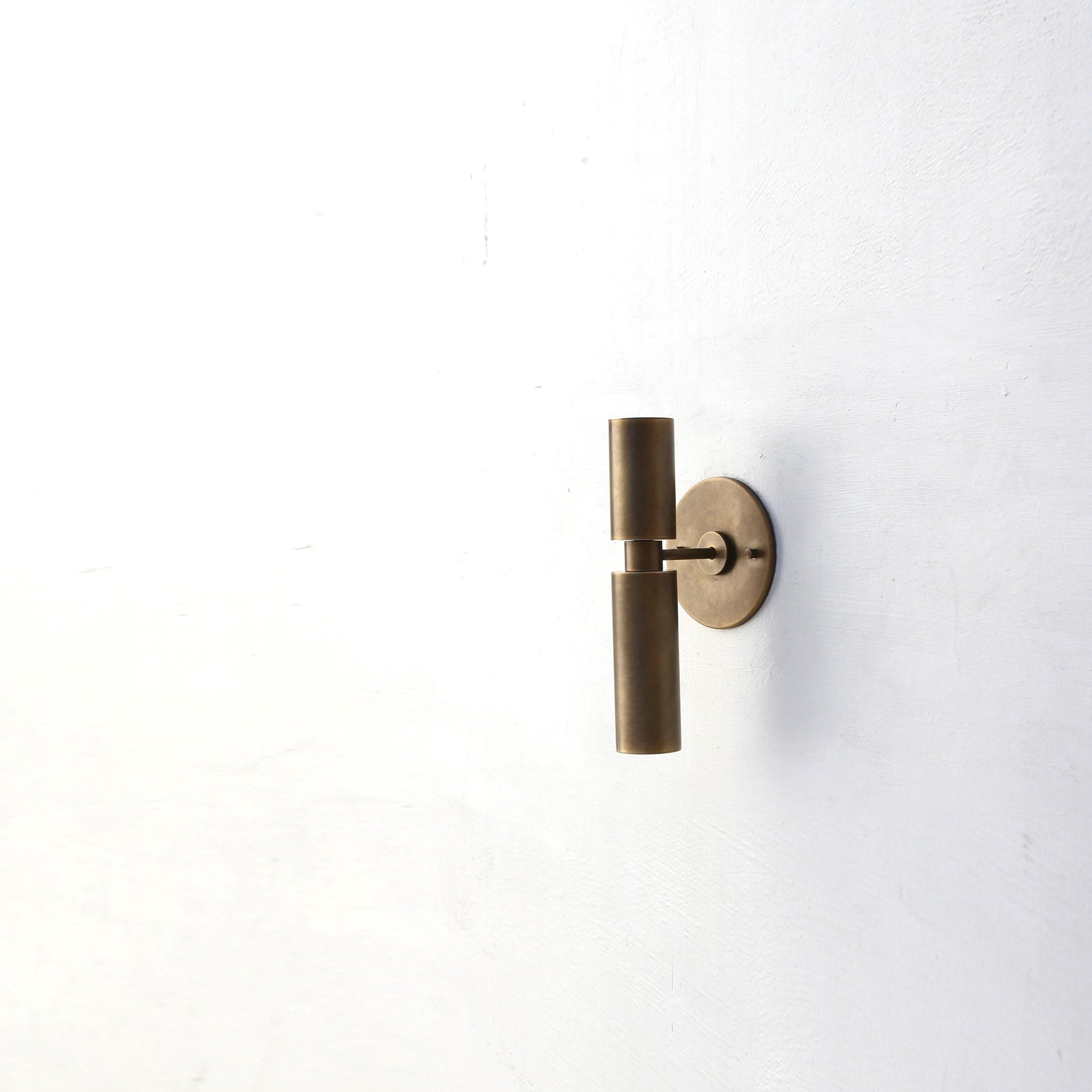 Brass Tube Wall Sconce with Up and Down Light