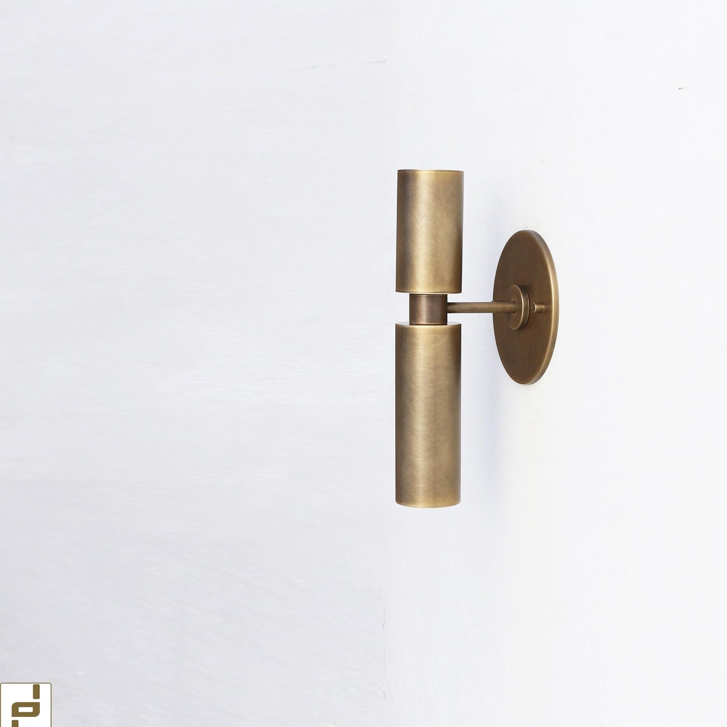 Brass Tube Wall Sconce with Up and Down Light