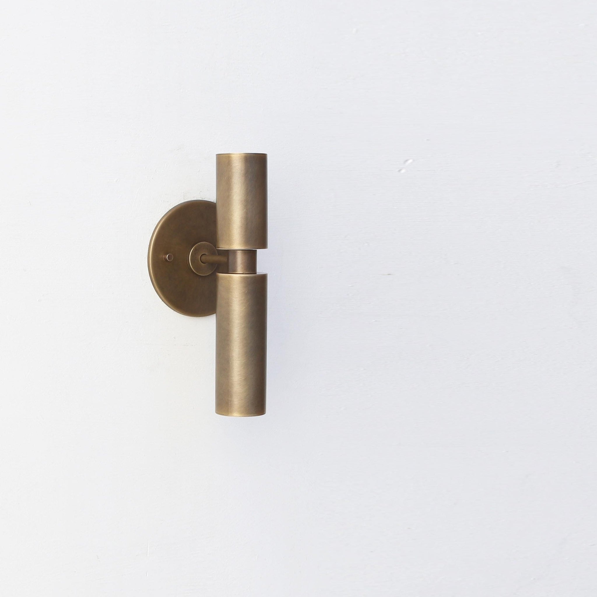 Brass Tube Wall Sconce with Up and Down Light