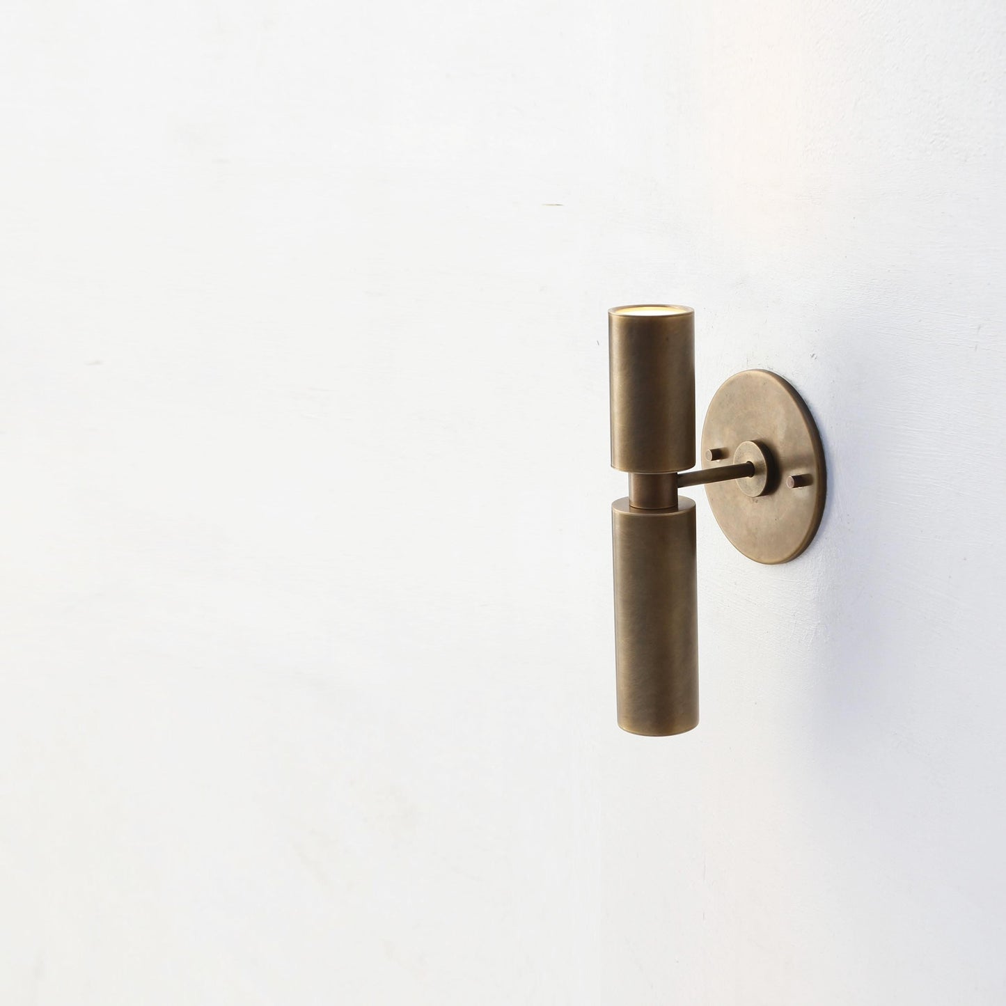 Brass Tube Wall Sconce with Up and Down Light