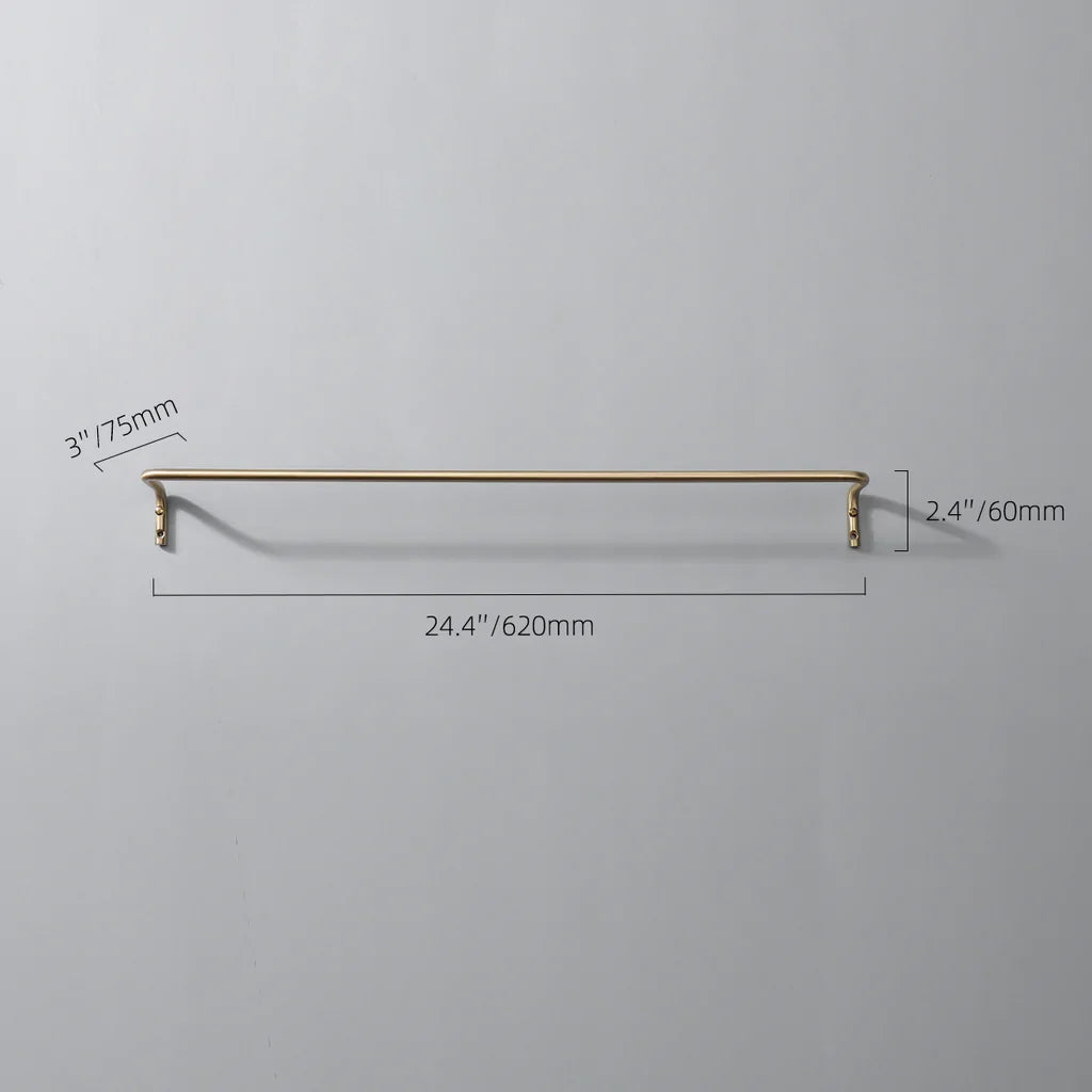 brass towel bar for bathroom