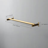brass wall mount towel bar