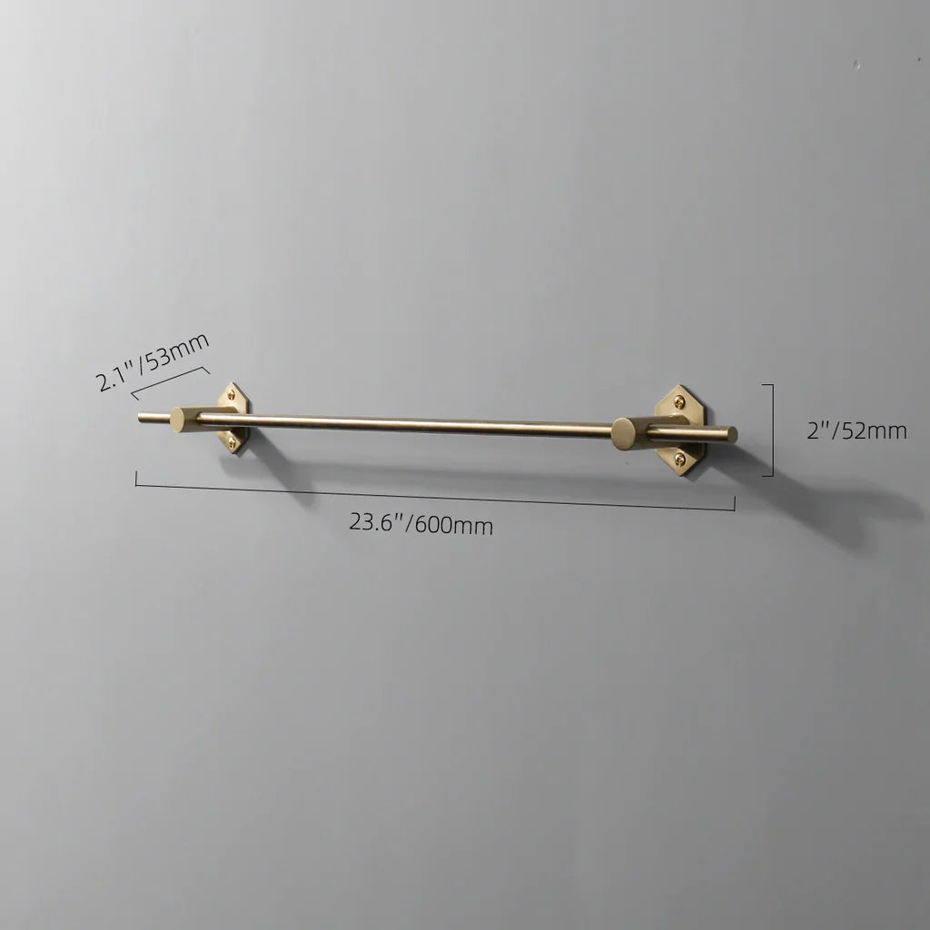 modern brass towel bar
