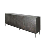 black entryway cabinet