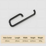 Bathroom 304 Stainless Steel Glass Door Handles