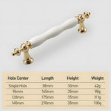 Luxury Elegant Ceramic Cabinet Drawer Pulls