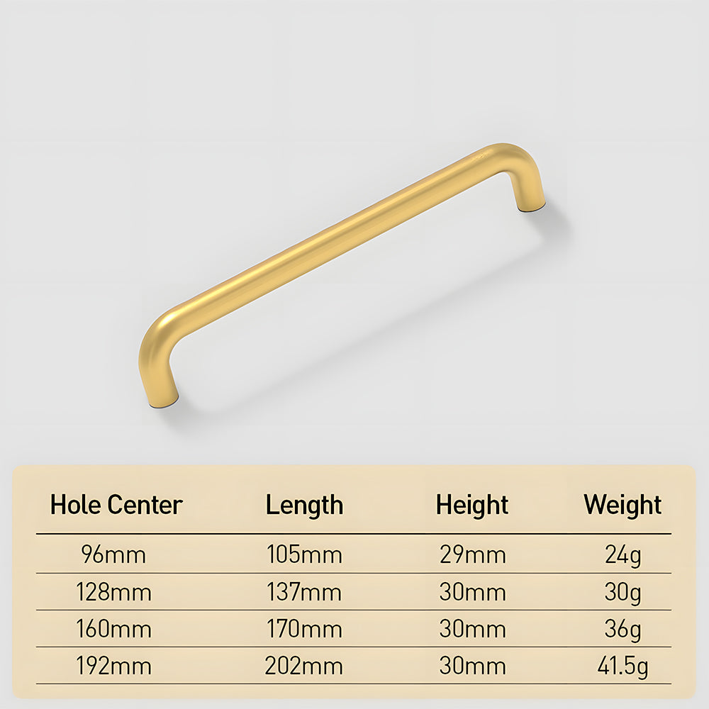 Space Aluminum Light Cabinet Handle