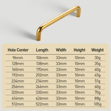 Simple Aluminum Alloy Rounded Arc Cabinet Handle