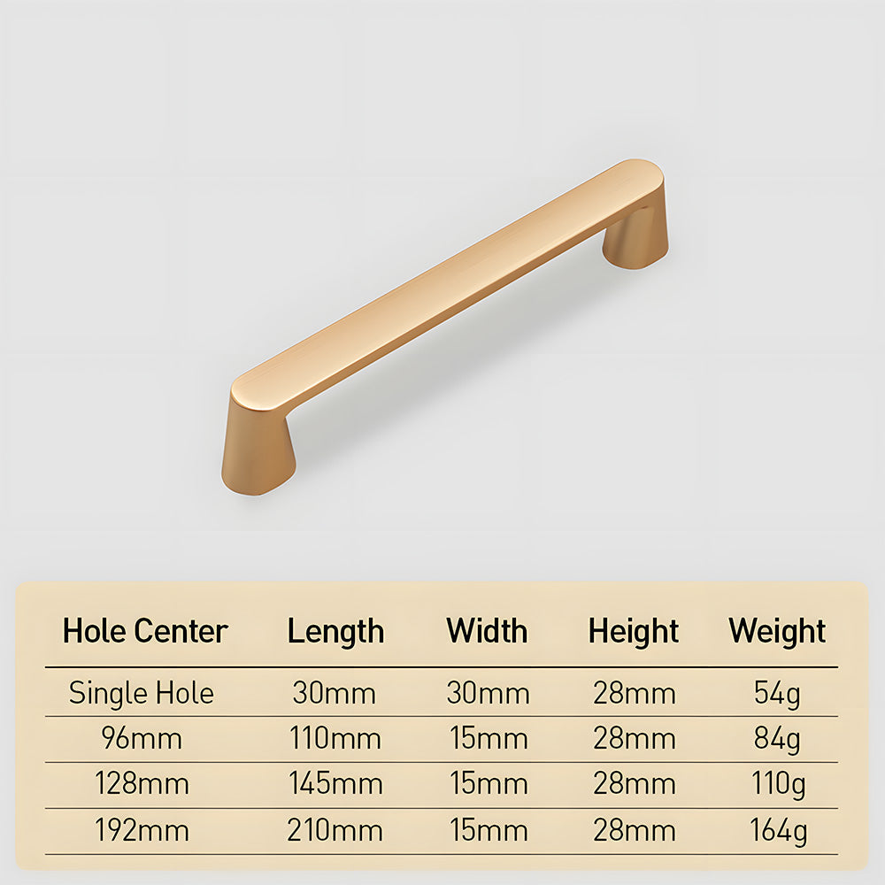 Exquisite Gold Cupboard Wardrobe Hardware Drawer Pull