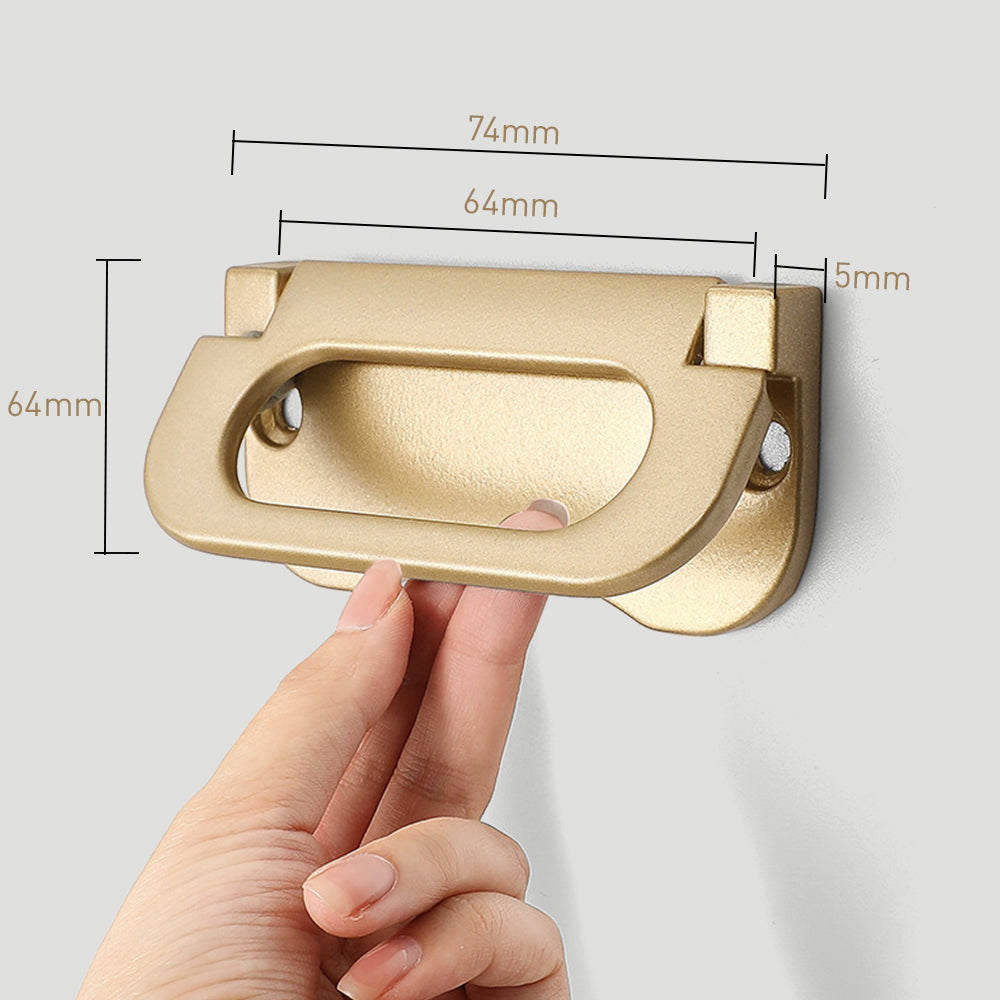 Modern Hidden Flush Cabinet Handles for Living Room