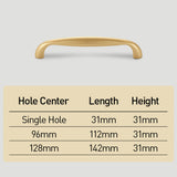 Modern Minimalist Curved Cabinet Knobs And Handles