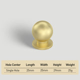 Round Drawer Cabinet Knobs for Bathroom Kitchen Bedroom