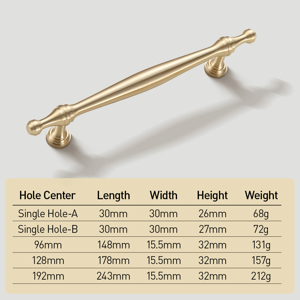 French Style Furniture Wardrobe Brass Handle