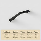 Black Simple American Wardrobe Drawer Handles