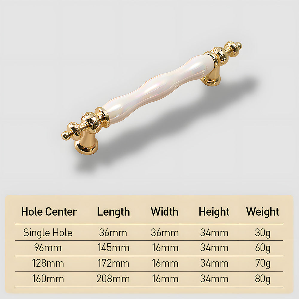 Luxury Colorful Ceramic Cabinet Wardrobe Handle