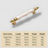Luxury Colorful Ceramic Cabinet Wardrobe Handle