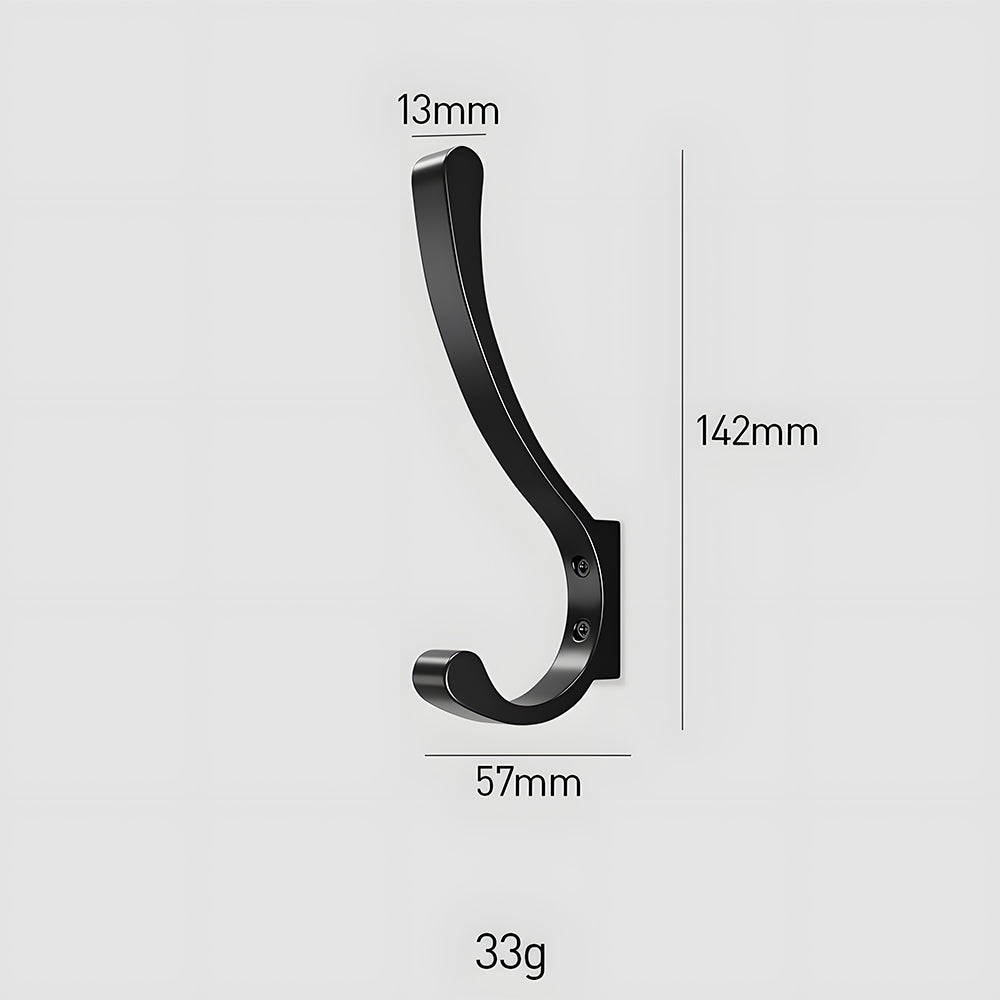 Wall Mount Heavy Duty Coat and Backpack Hooks