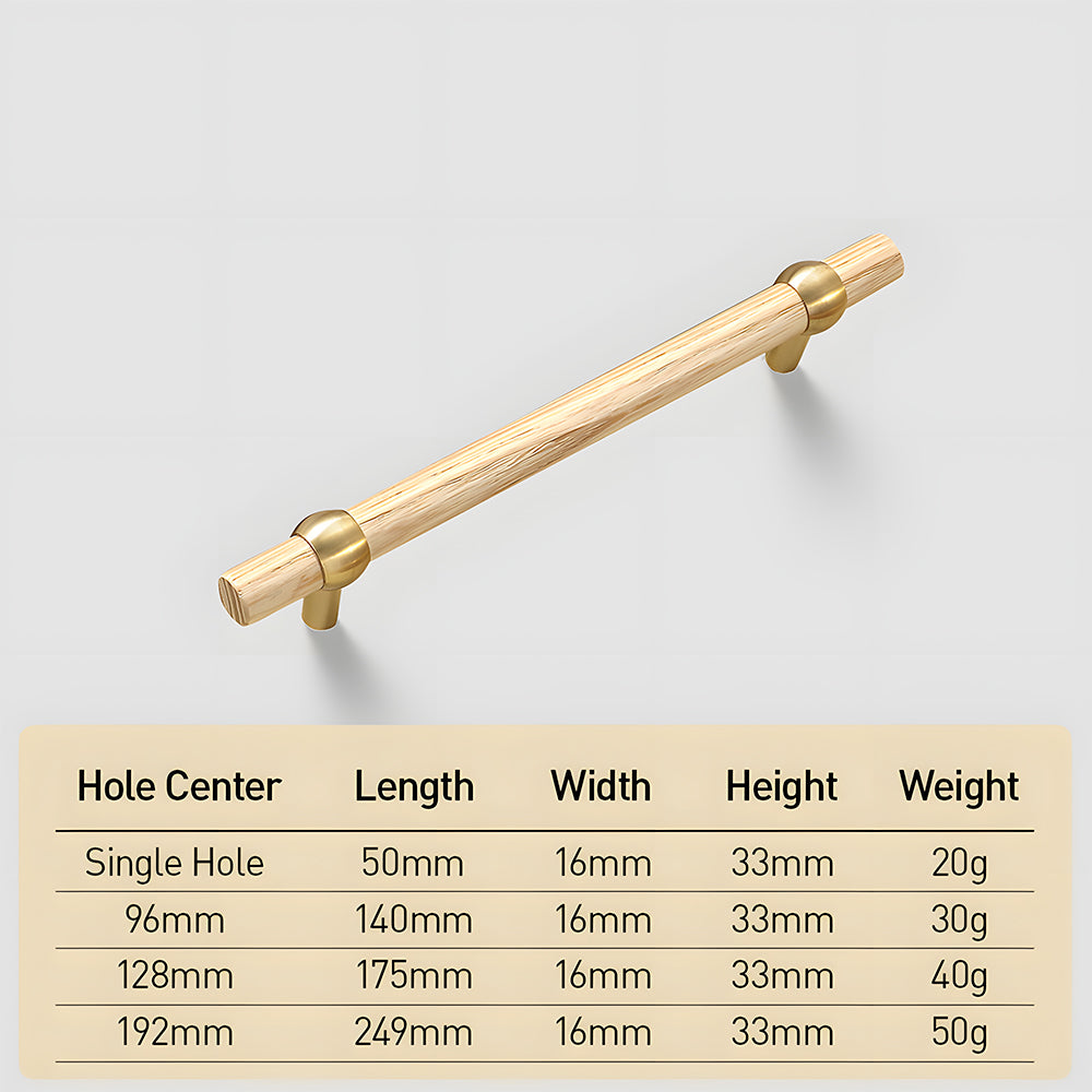 Modern Simple Drawer Door Wooden Cabinet Handle