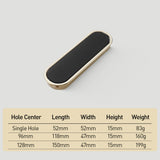 Simple Black Hidden Recessed Cabinet Pulls