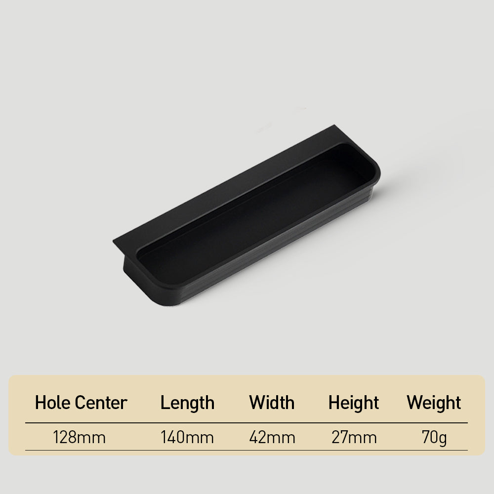 Sqaure Sliding Closet Door Handles Flush Pulls