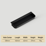 Sqaure Sliding Closet Door Handles Flush Pulls