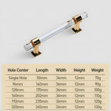 Modern Transparent Acrylic Wardrobe Door Handle