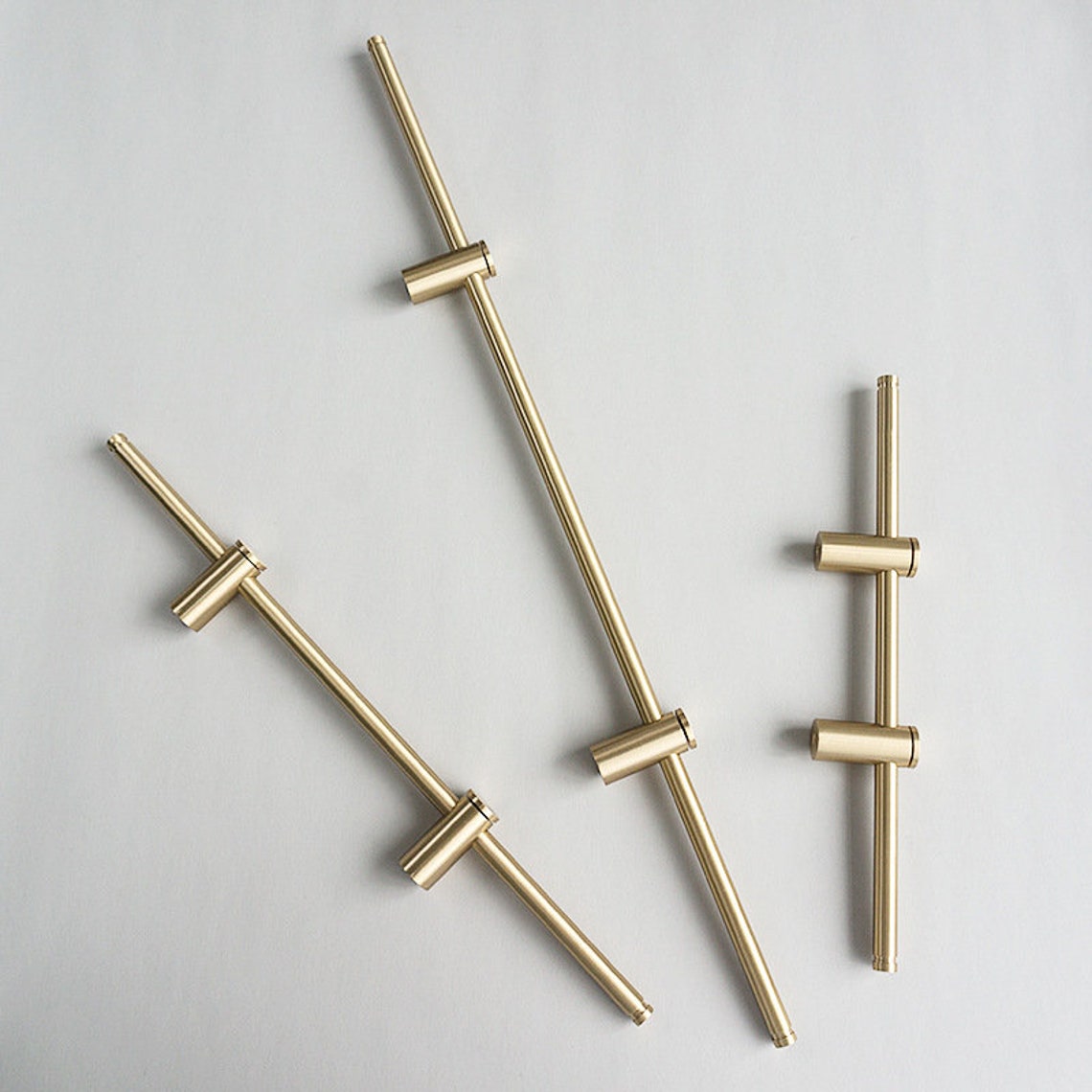 Adjustable Long Handle Liberty Hardware Cabinet Pulls Durable Brass Long Handle