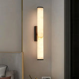 Callisto Vertical Alabaster LED Sconce | Sleek LED Accent for Modern Interiors - View 3