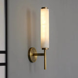 Candle Alabaster Sconce | Warm Ambient Lighting for Elegant Interiors - View 4