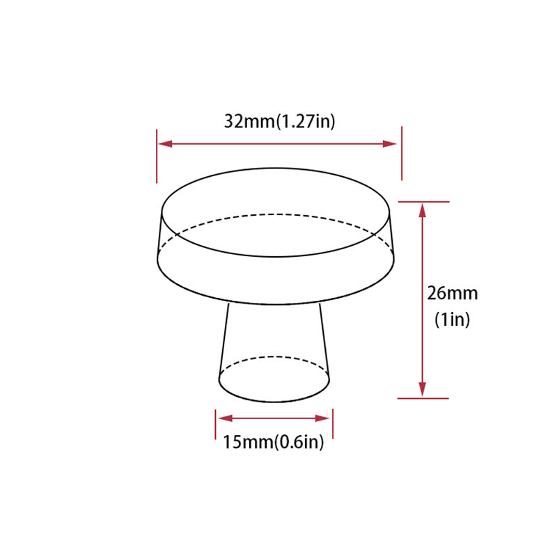 1.27 Inch Silver Brushed Nickel Round Drawer Knobs for Kitchen Cabinets