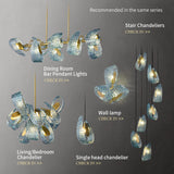 sky blue chandelier