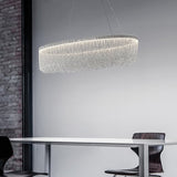 chain chrome chandelier