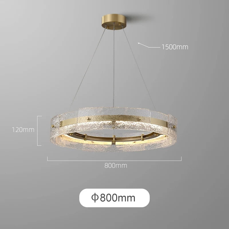 elegant glass chandelier
