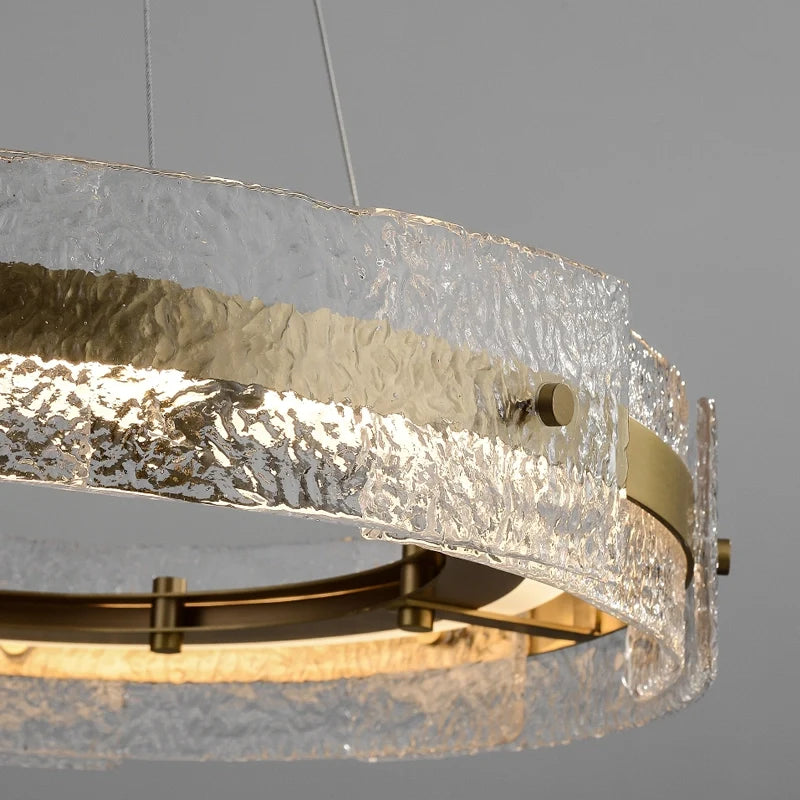 clear glass chandelier