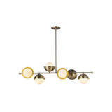 brass opal chandelier