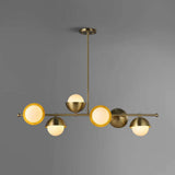 glass linear chandeliers