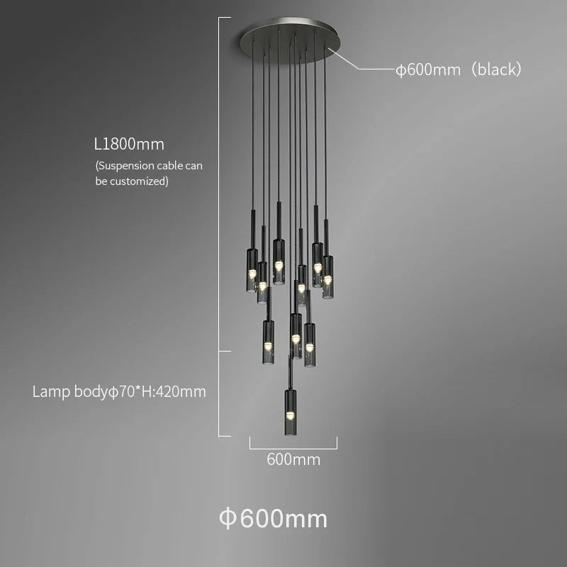contemporary crystal chandelier